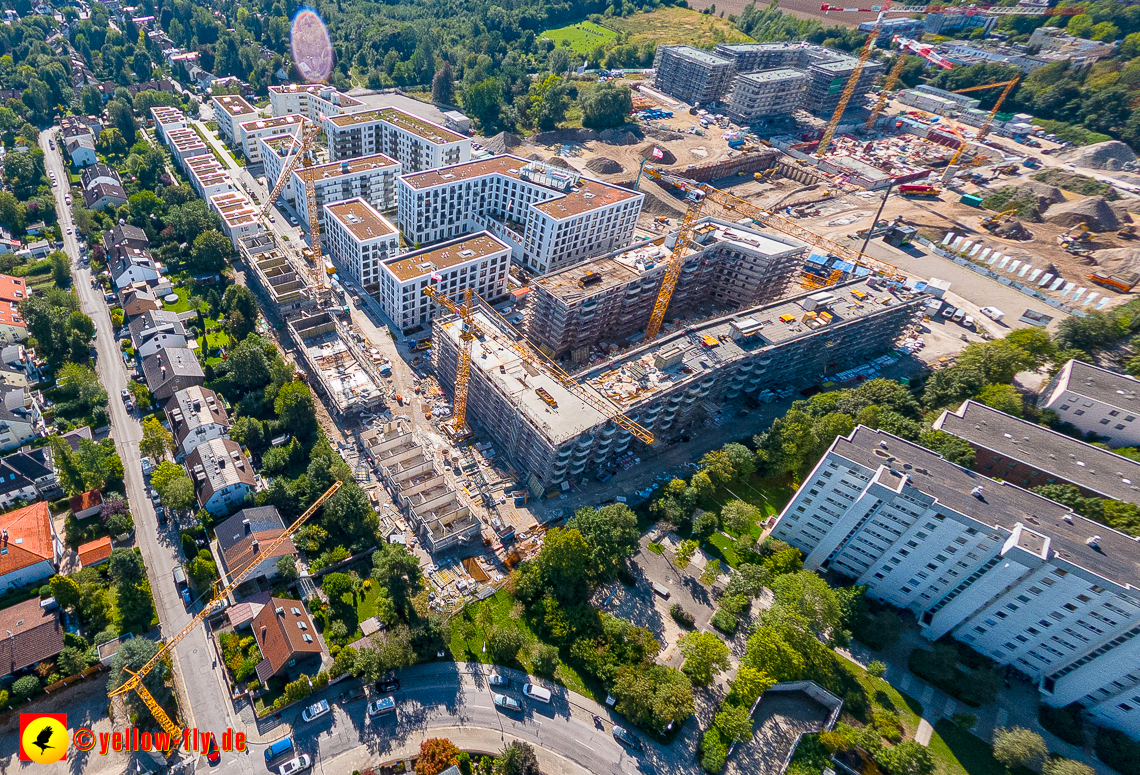 02.09.2023 - eine neue Baugrube auf dem Alexisquartier in Neuperlach